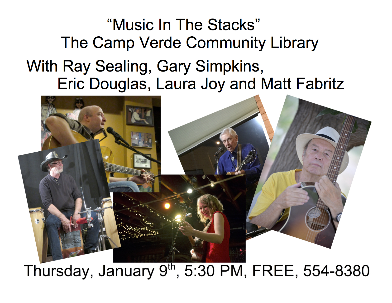Music in the Stacks flyer