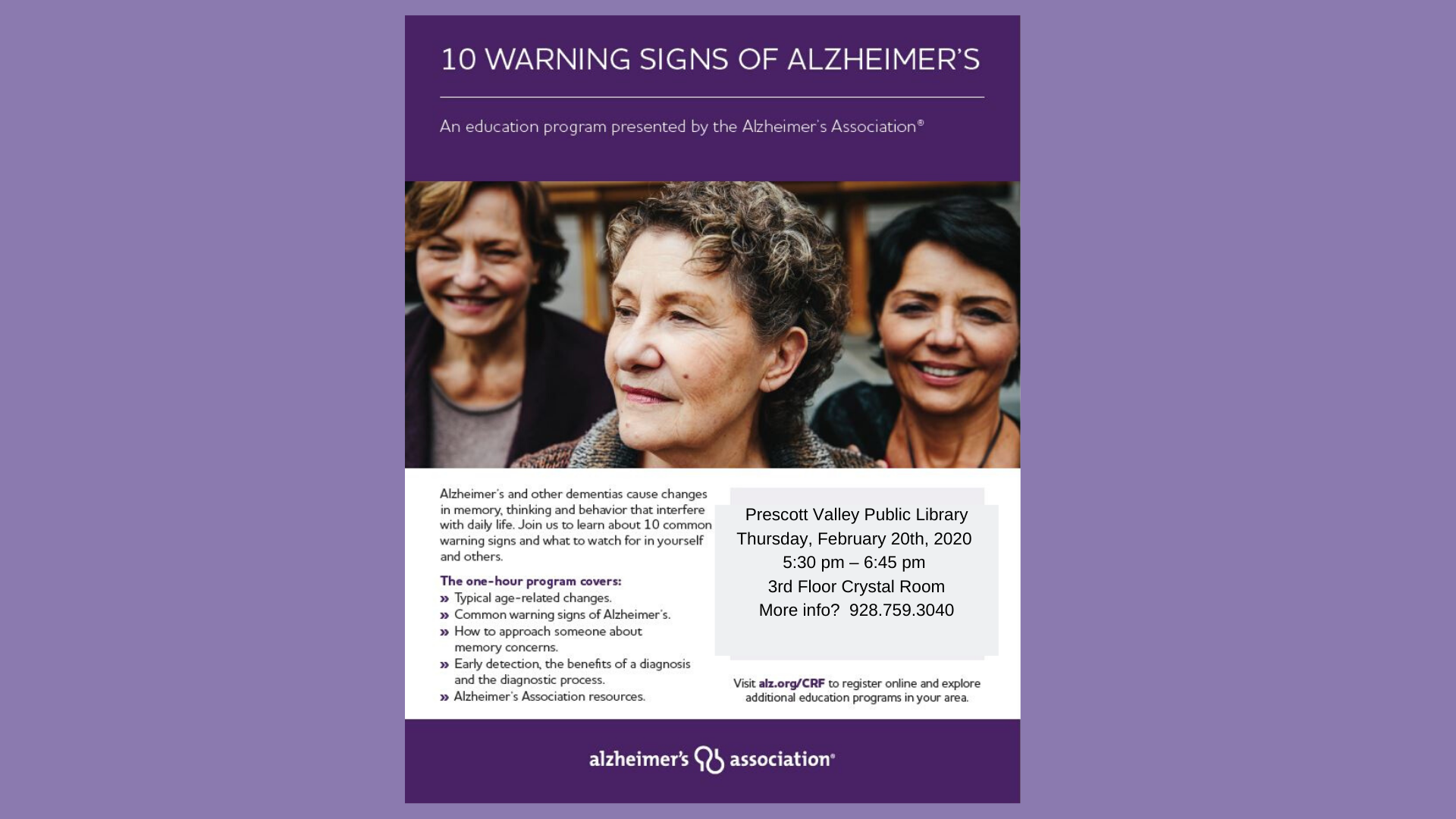 Alzheimer's Presentation - 10 Warning Signs of Alzheimer's 