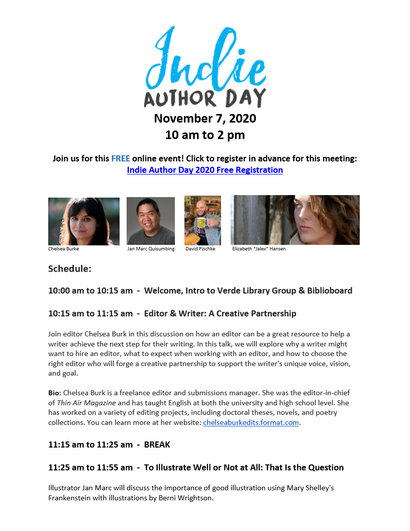 Indie Author Day flyer