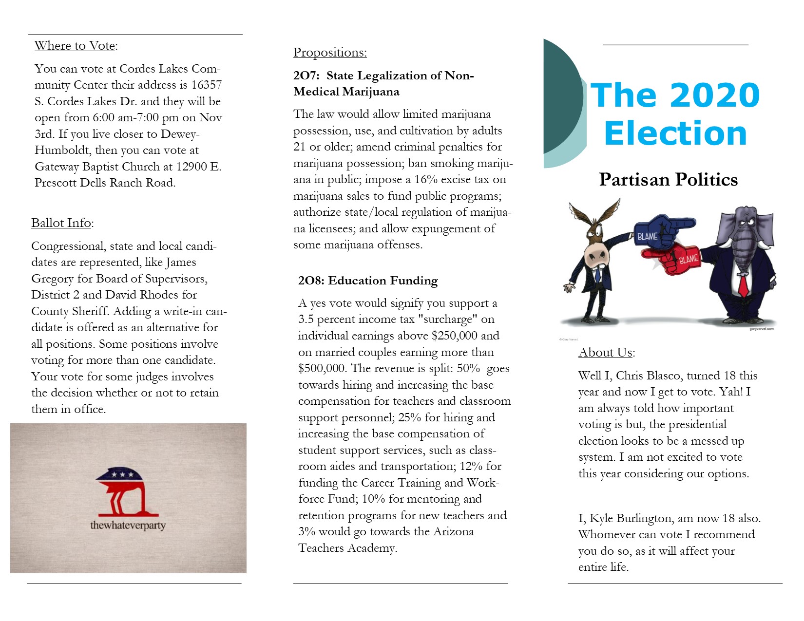 Election Trifold