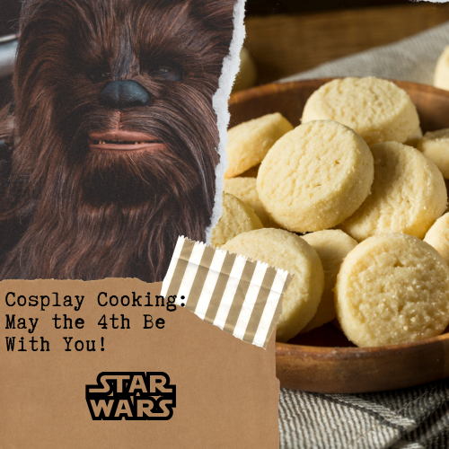Picture of Chewbacca and butter cookies.