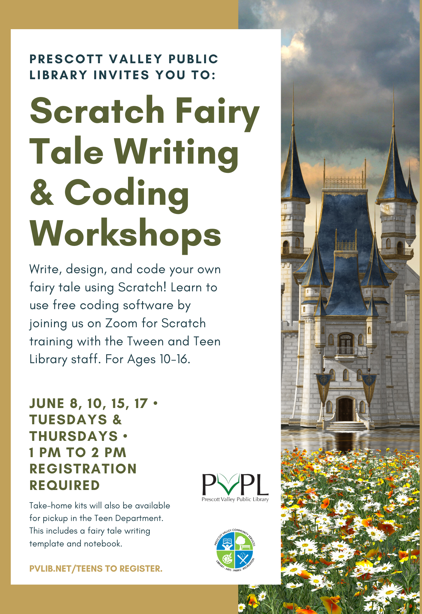 Fairy Tale Scratch Workshop on June 8, 10, 15 and 17