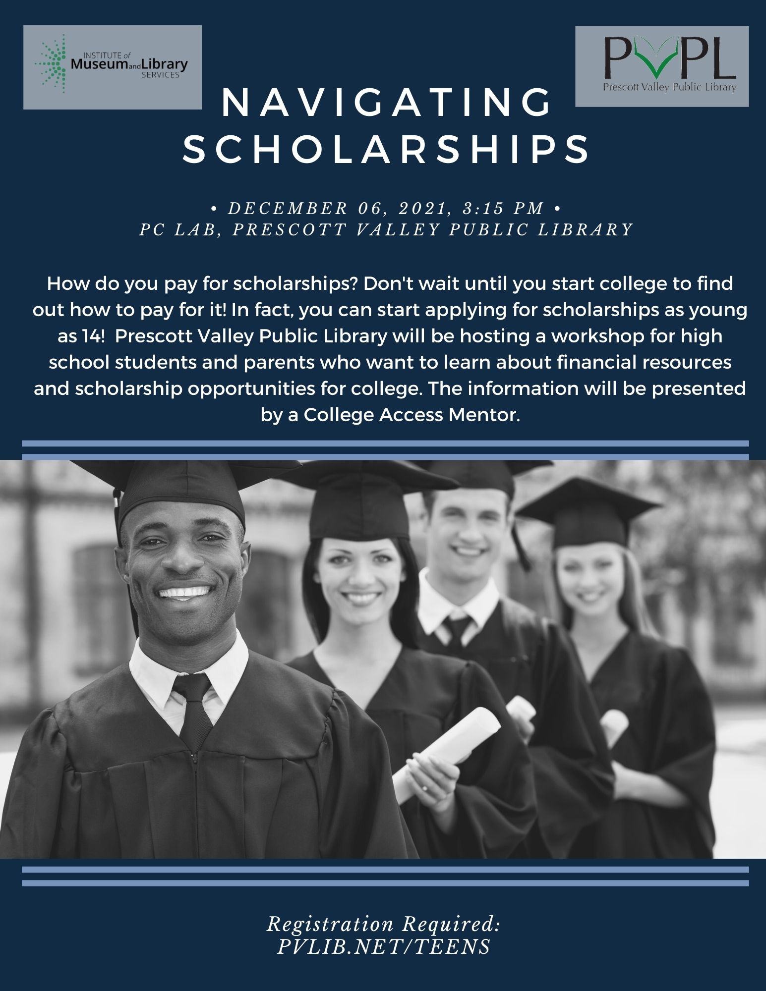 Navigating scholarships poster