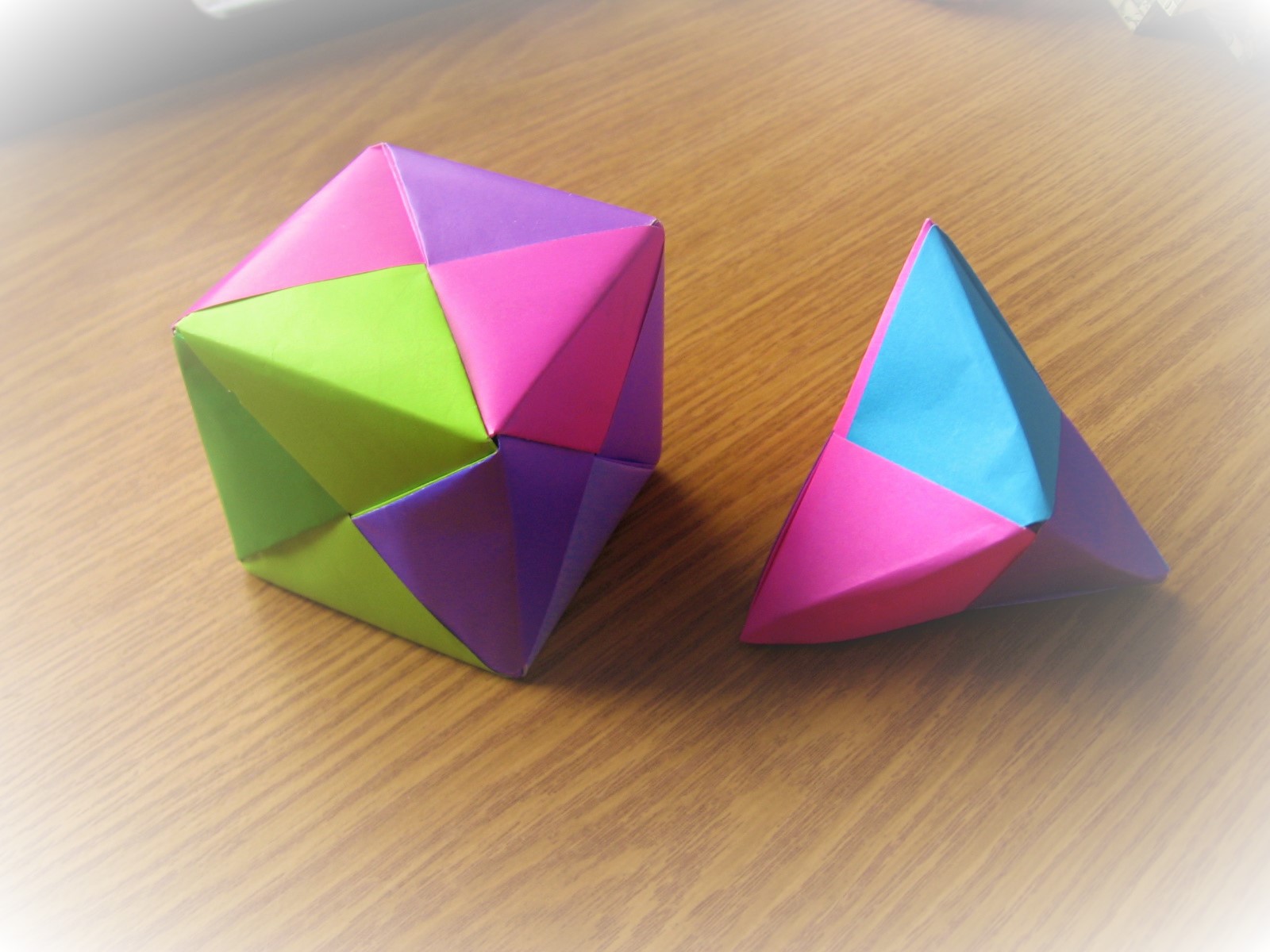Origami cubes
