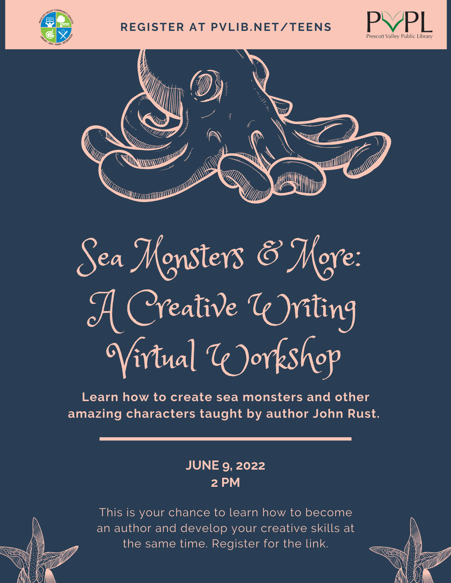 Sea Monster Workshop poster