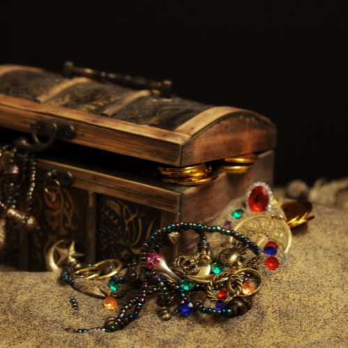 Picture of a pirate treasure chest