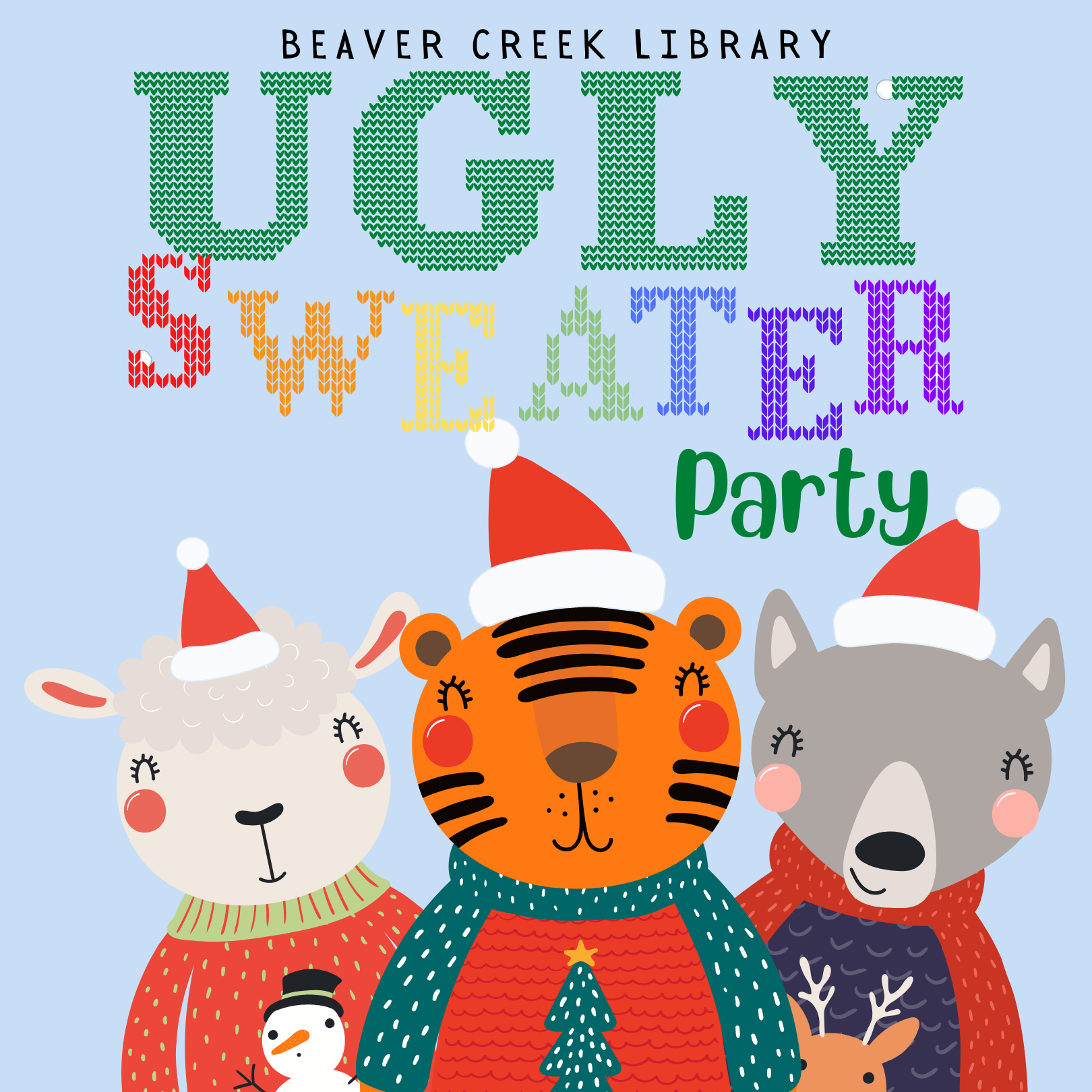 Ugly Sweater, Crafts & Cookies