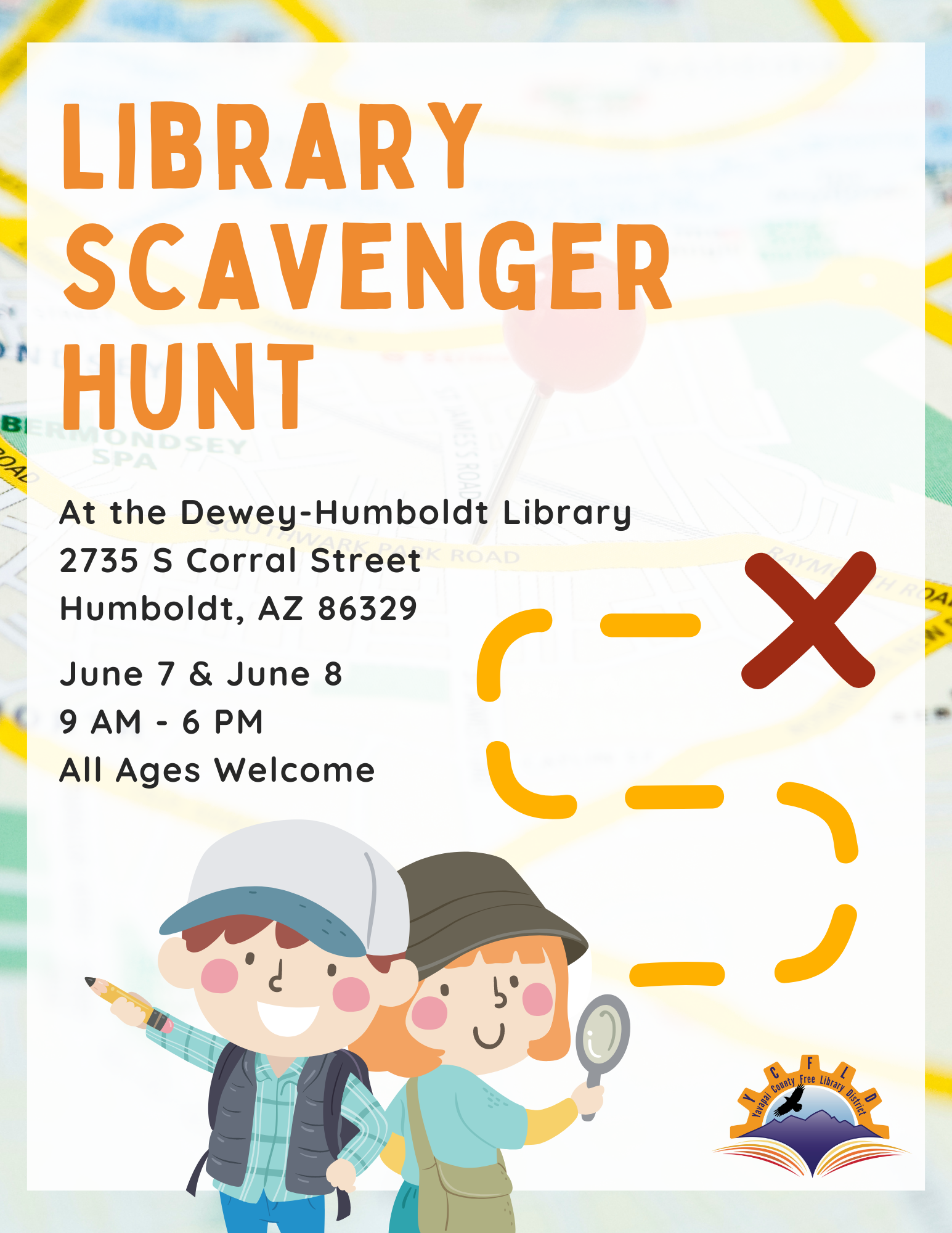 Library Scavenger Hunt Flyer