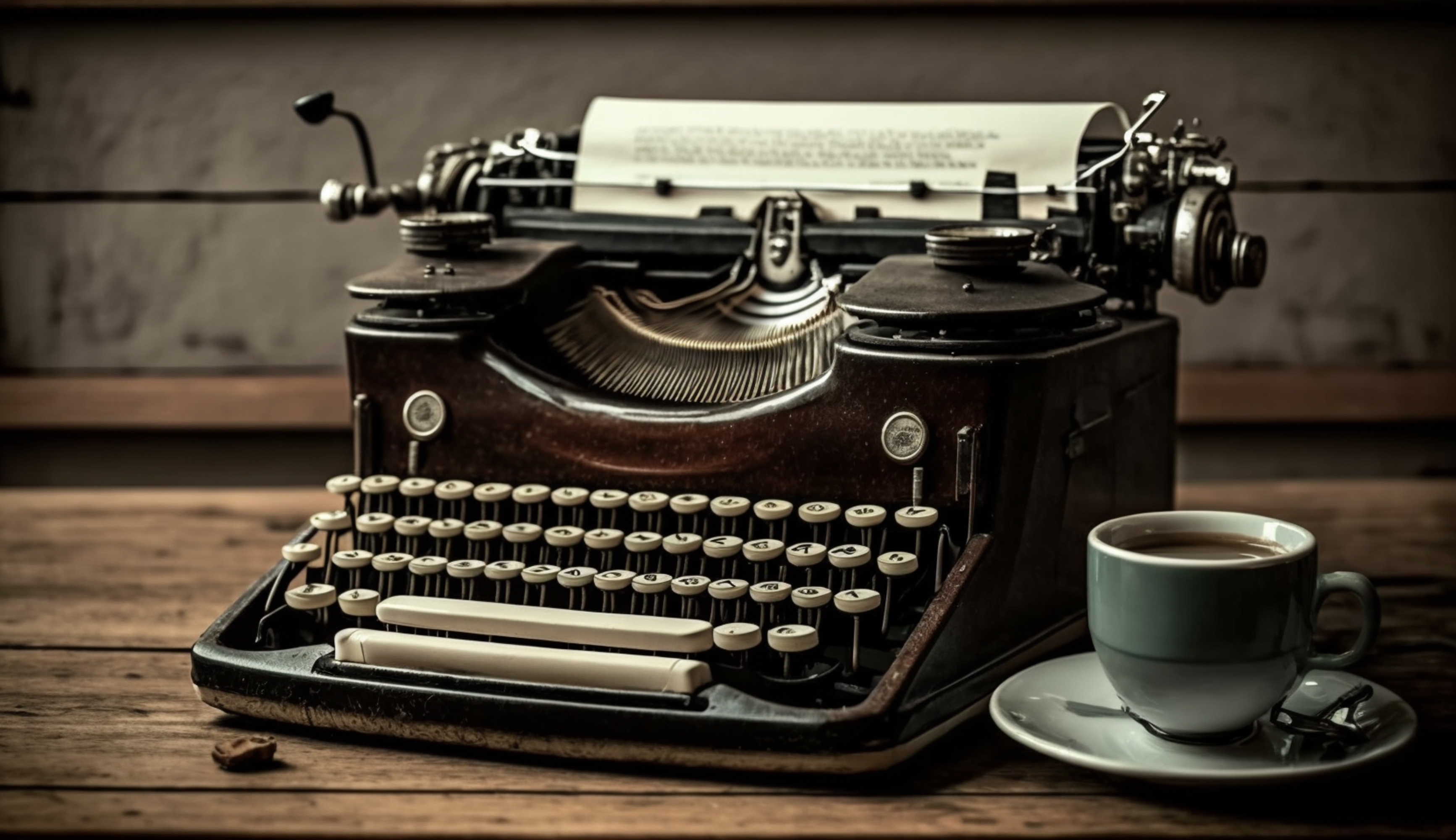 Typewriter and coffee.....HEAVEN