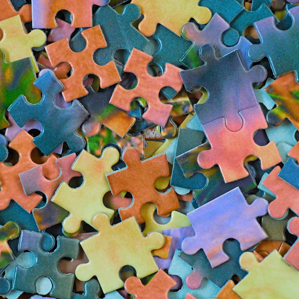 Community Puzzle, image of miscellaneous puzzle pieces