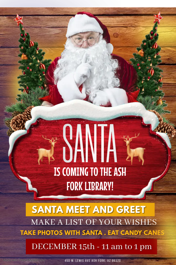 Come visit Santa to take pictures!