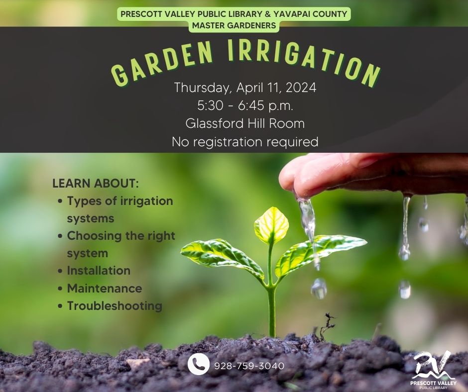 Master Gardener April 11th, 2024 Vegetable Garden Irrigation program