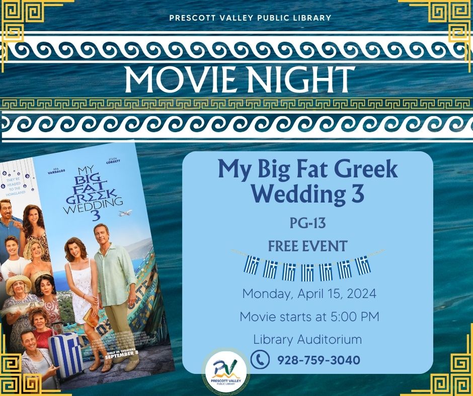 Monday Night Movie My Big Fat Greek Wedding April 15th, 2024