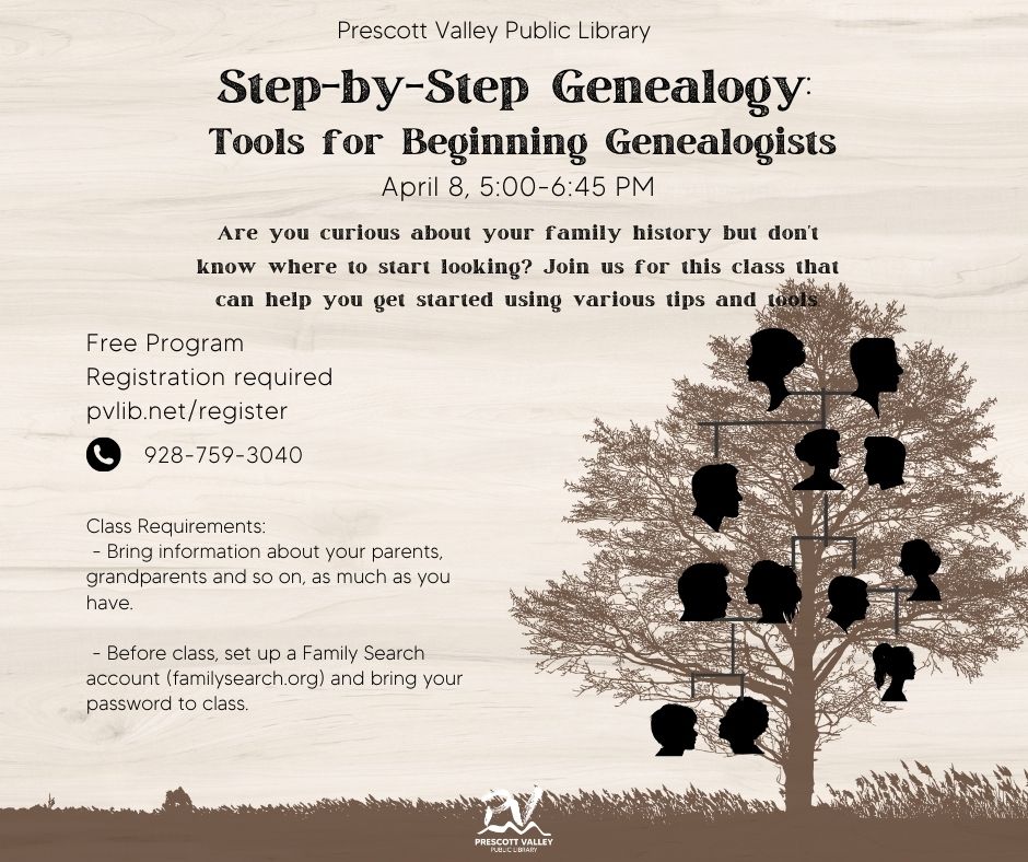 Step by step Genealogy April 8th, 2024