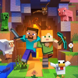 minecraft characters escaping dungeon