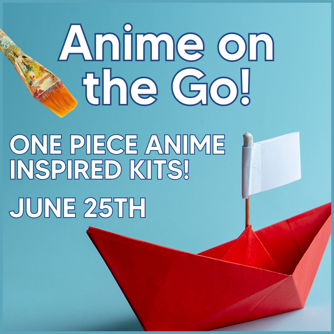 Anime on the Go poster with picture of origami boat.