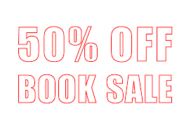book sale 50% off