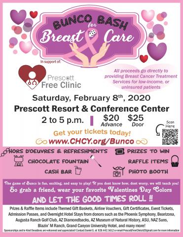 Bunco Bash for Breast Care flyer