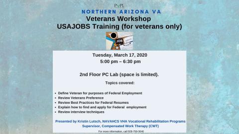 Veterans Workshop – USA Jobs Training (Veterans Only)