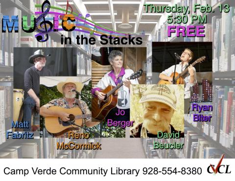 Music in the Stacks flyer