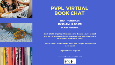 Prescott Valley Public Library Virtual Book Chat – Registration is Required