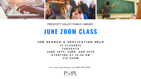 Job Searching and Job Application Skills (3 Weeks) via ZOOM Registration is Required