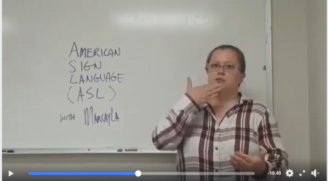 American Sign Language (ASL) returns!