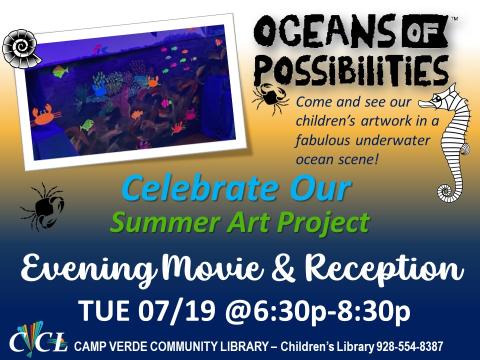 summer art project flier