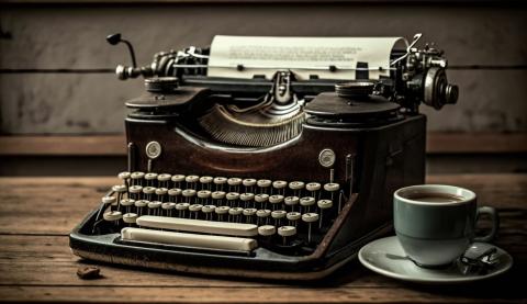 Typewriter and coffee.....HEAVEN