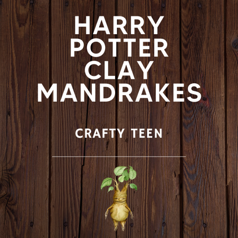 Crafty Teen Poster  with clip art of a mandrake