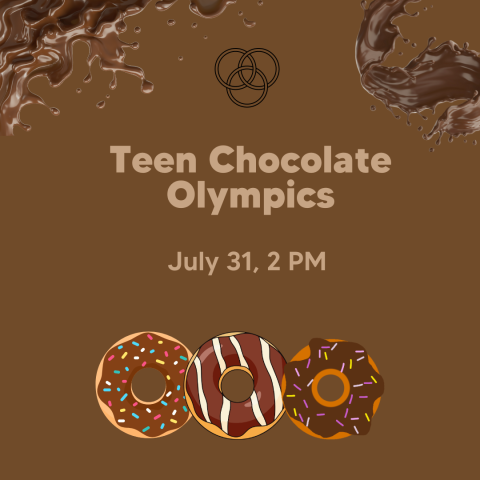 Clip art of chocolate and chocolate donuts.