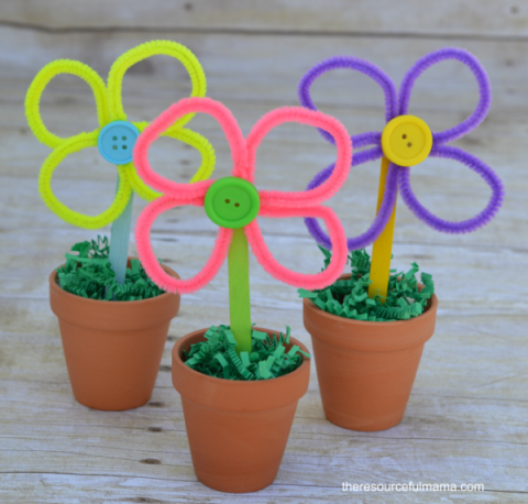 Pipe Cleaner Flower Craft