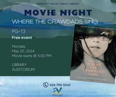 Monday Night Movie Where the Crawdads Sing, May 20th, 2024