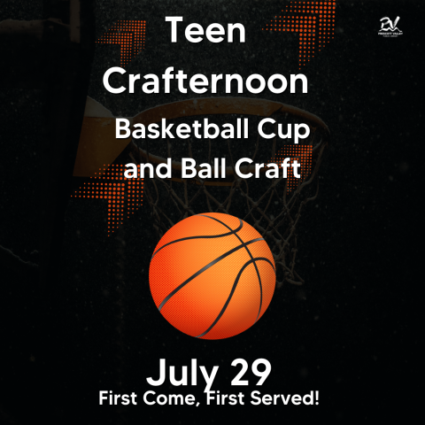 Basketball Cup and Ball Craft with clip art of basketball