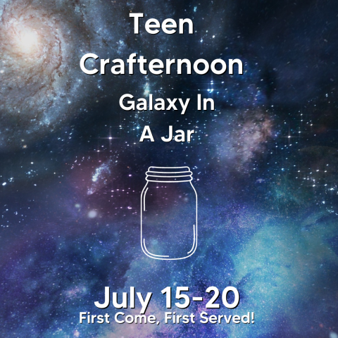 Galaxy in a Jar Poster with galaxy background