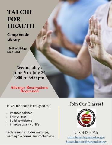 Tai Chi class flyer