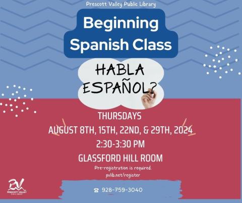 beginning Spanish class on Thursdays