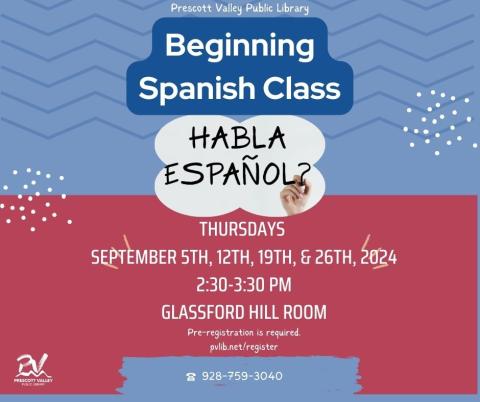 beginning Spanish class on Thursdays