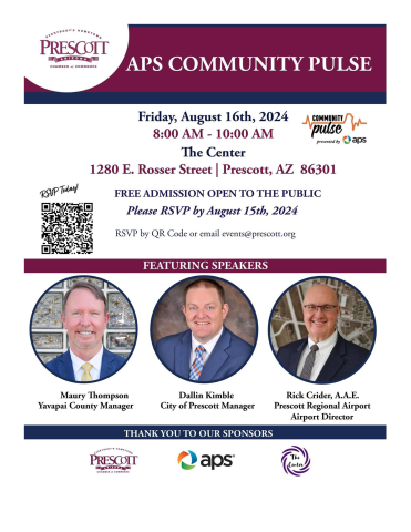 Flier for APS Community Pulse event