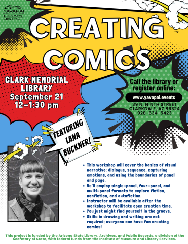 Creating Comics flyer