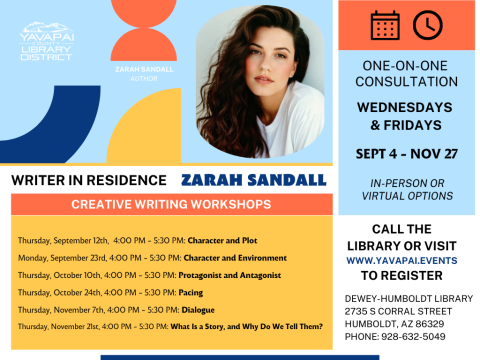 Zarah Sandall's Writers in Residence Workshop Series