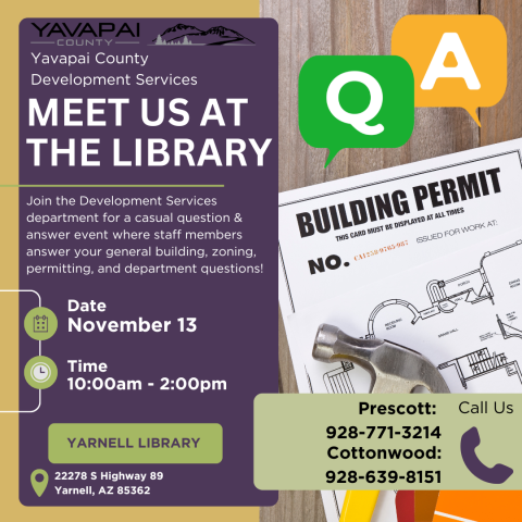 meet us at the library development services yarnell public library