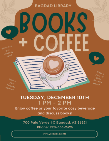 Books & Coffee Dec. 10th, 2024 1pm-2pm