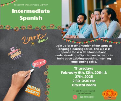 event poster with adults in a classroom