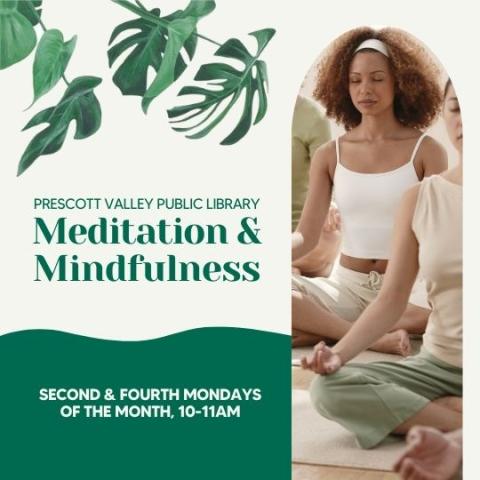 event poster with ppl meditating