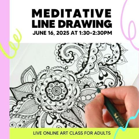 event poster with line drawing