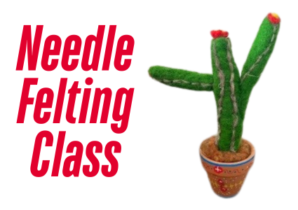 Youth Felting Class: Felted Cactus