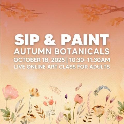 event poster with flowers