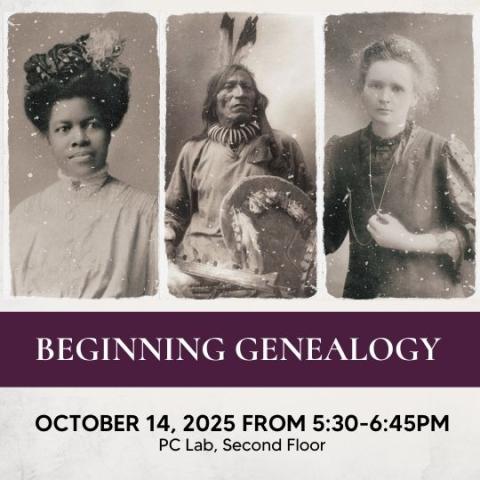 event poster with photos of people 