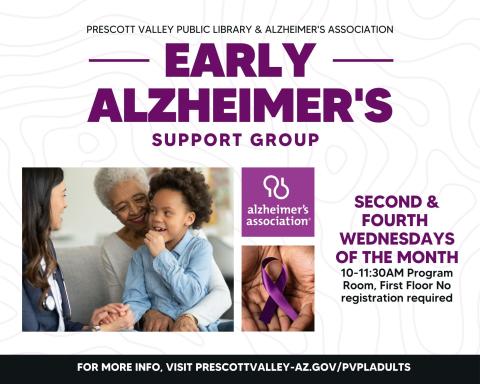 event poster with people talking